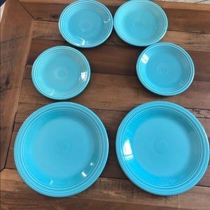 Turquoise Fiesta Plates